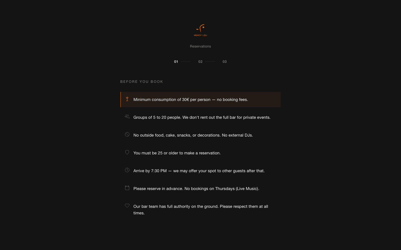 Honey Lou Reservations