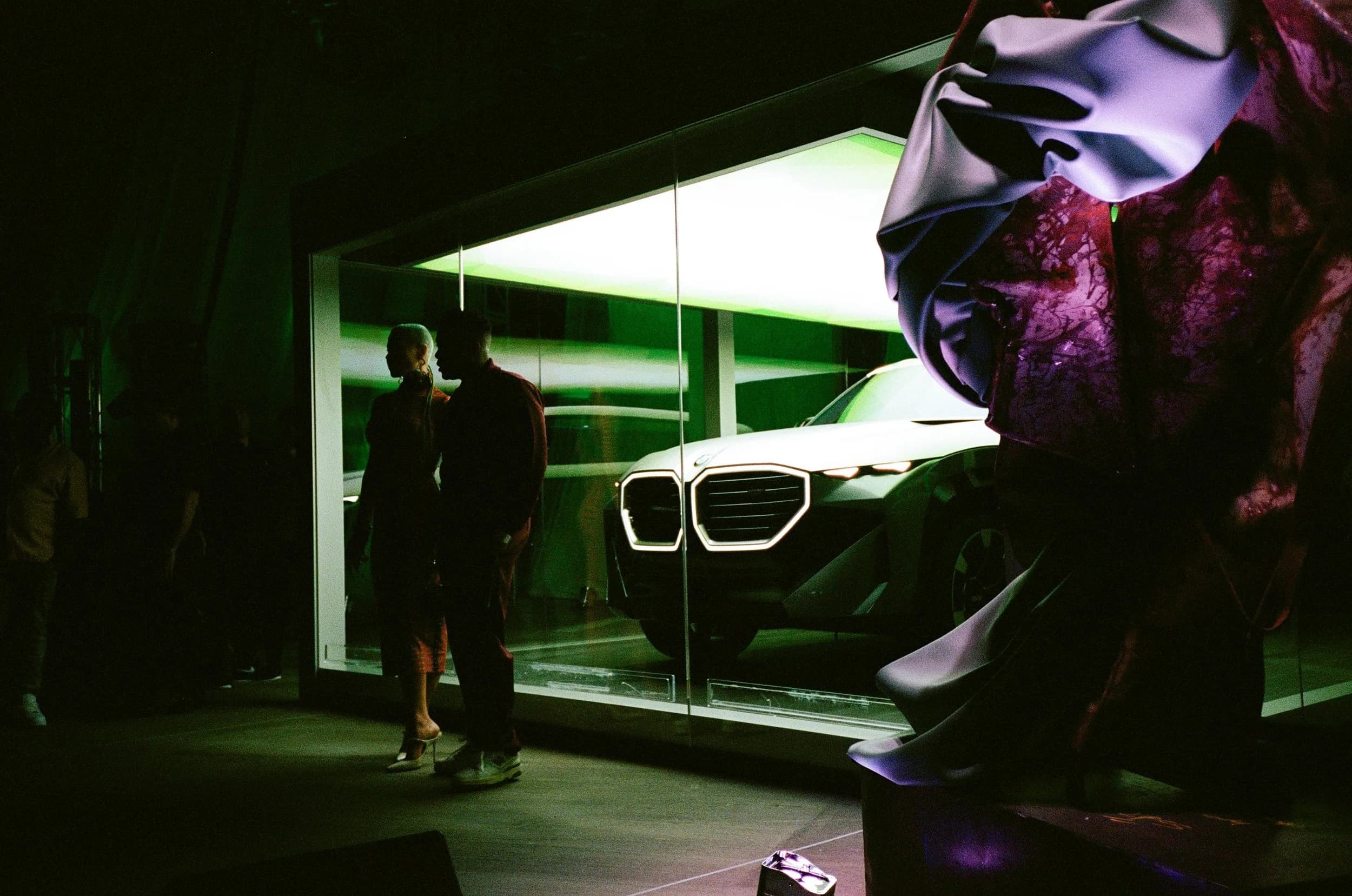 BMW XM Art Basel analog film