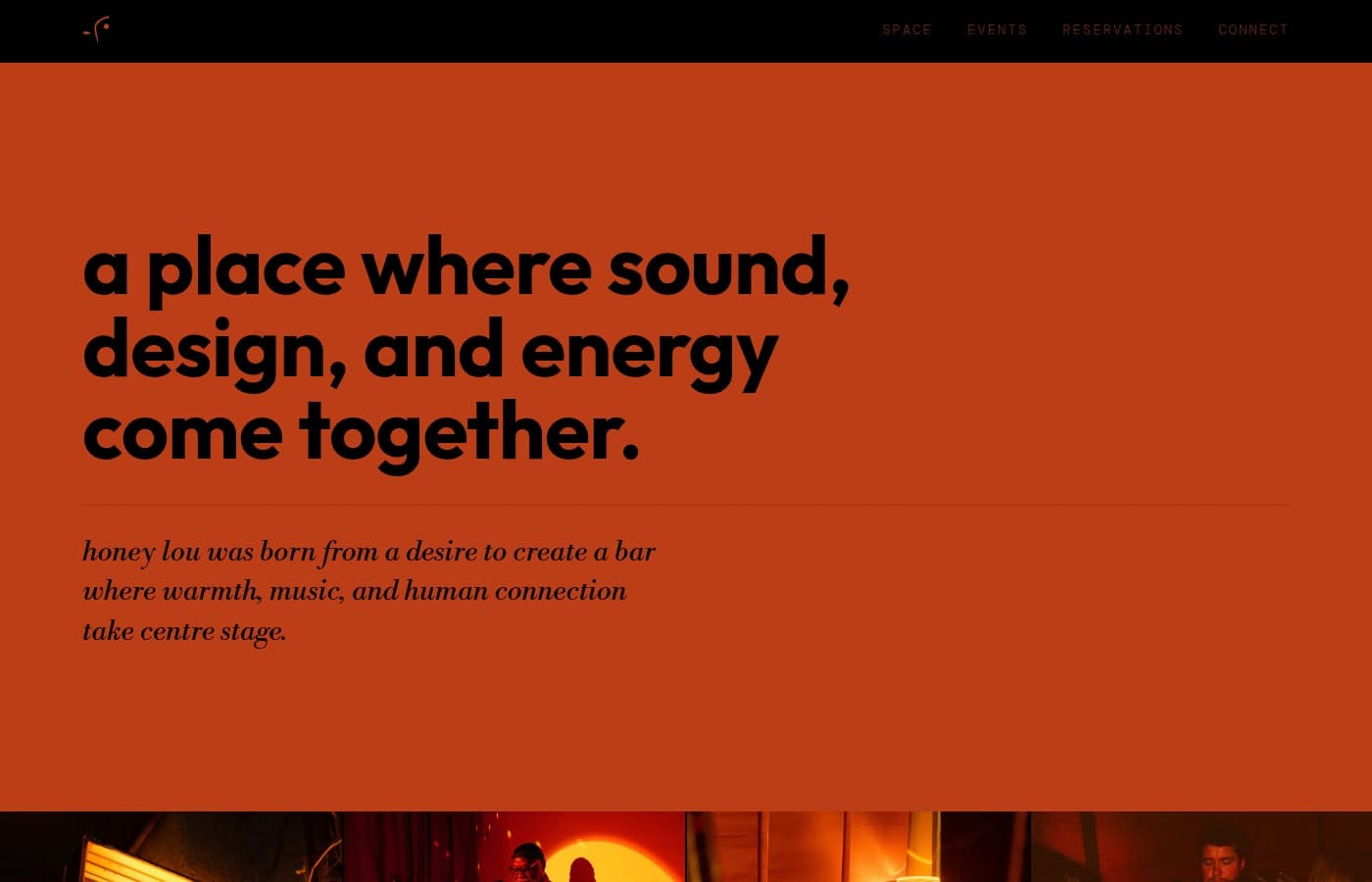 Honey Lou · Designing a Digital Home for a Jazz Bar