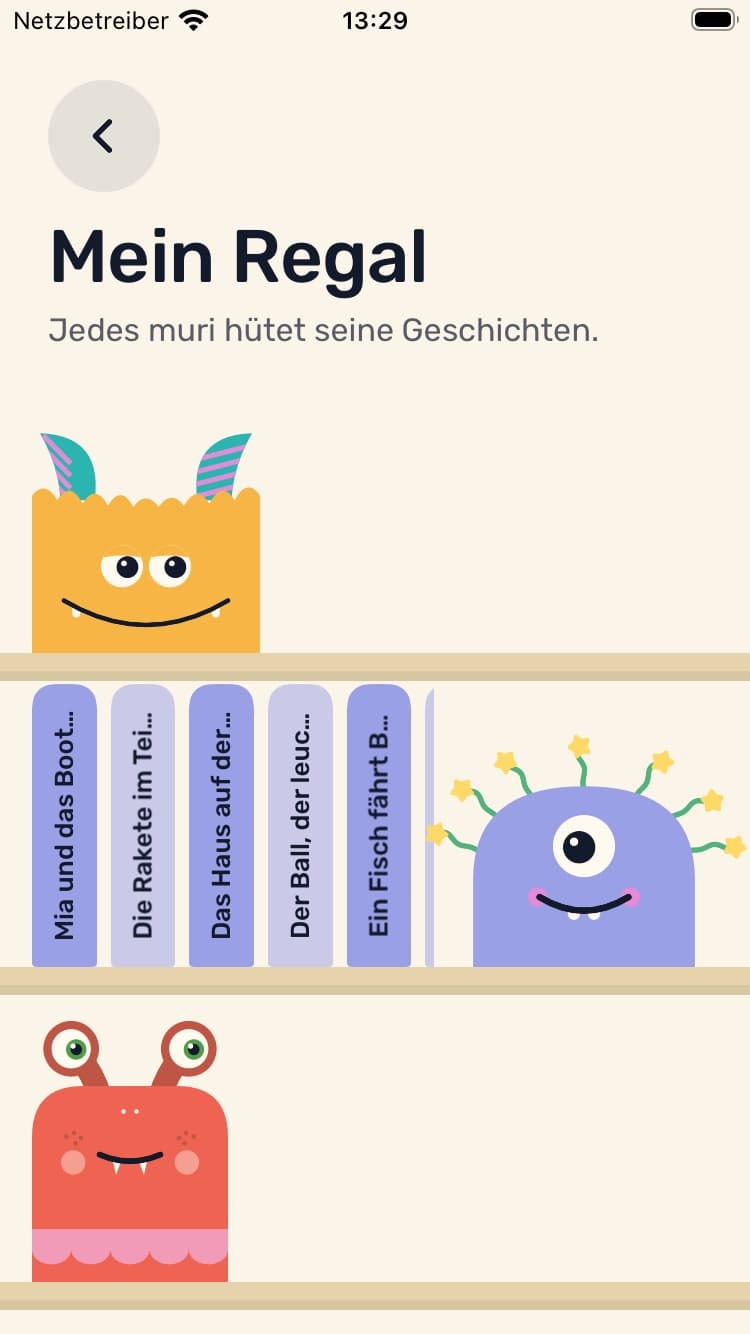 Das Regal mit den Geschichten der Familie.
